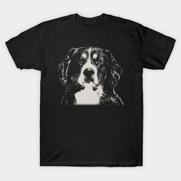 Berner Portraits Canine Couture, Stylish Statement Tee Collection T-Shirt by Merle Huisman